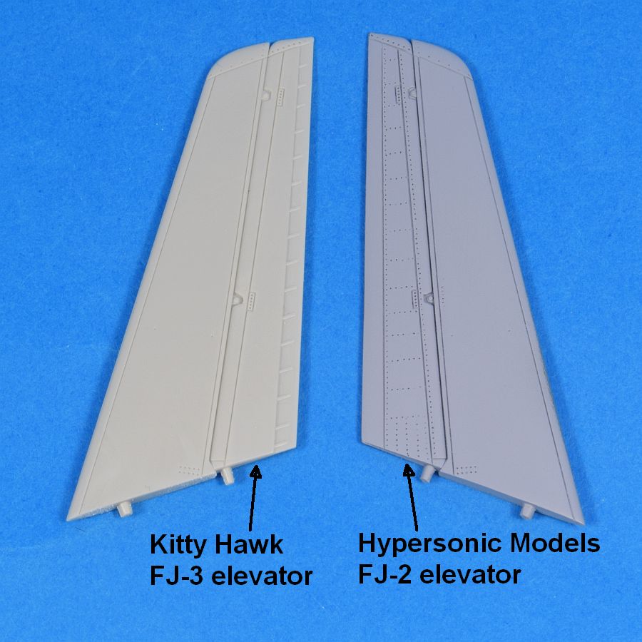 FJ-2 Fury Tail Surfaces (for Kitty Hawk)