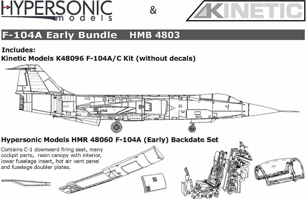 ÉPUISÉ : Pack Kinetic F-104A (Première version)