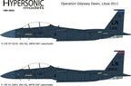 F-15E Strike Eagle Decals & Mask Set: Operation Odyssey Dawn, 1:48