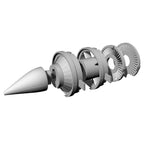 F-86 J47 Engine Front (for ClearProp)