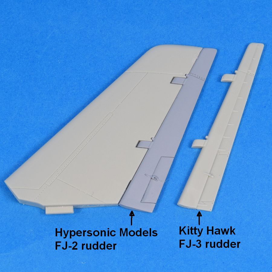FJ-2 Fury Tail Surfaces (for Kitty Hawk)